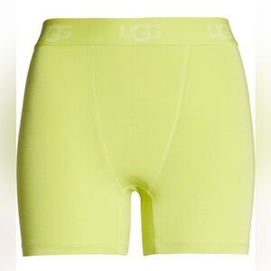 UGG ALEXIAH BOYSHORT LOGO BAND LOUNGE SHORTS TENNIS GREEN LARGE